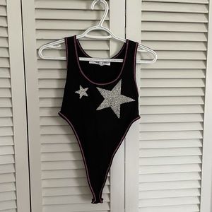 LF Emma and Sam High-Cut Star Bodysuit